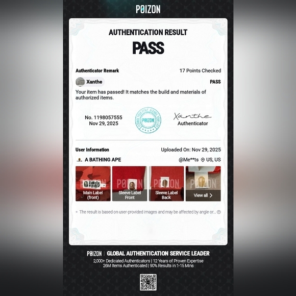 Bape Red Camo College Pullover Hoodie - Picture 15 of 16